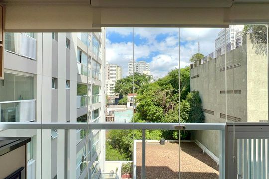 Vista de apartamento à venda com 1 quarto, 31m² em Sumaré, São Paulo