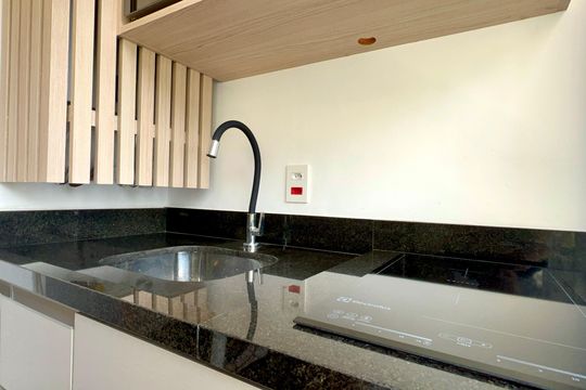 Cozinha de apartamento à venda com 1 quarto, 31m² em Sumaré, São Paulo