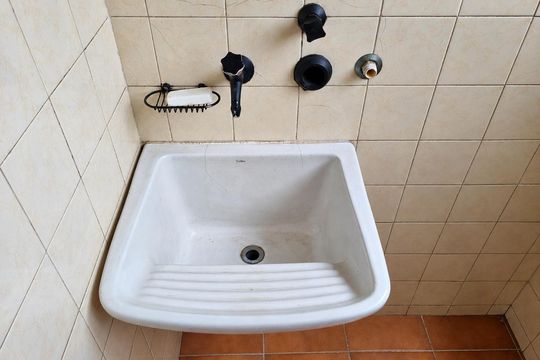 Área de serviço de apartamento à venda com 1 quarto, 34m² em Jardim Paulista, São Paulo