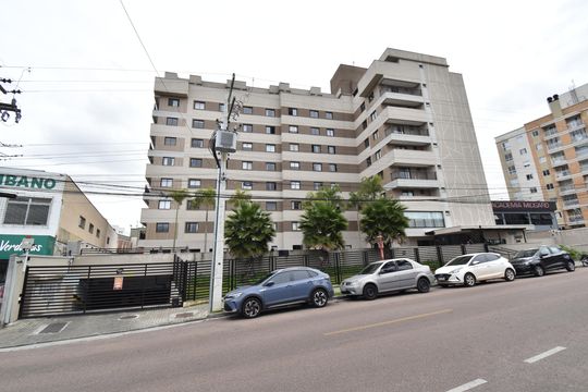 Fachada do condomínio de apartamento à venda com 1 quarto, 35m² em Novo Mundo, Curitiba