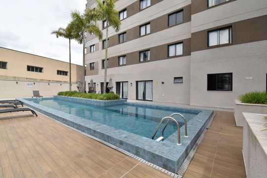 Área comum - Piscina de apartamento à venda com 1 quarto, 35m² em Novo Mundo, Curitiba