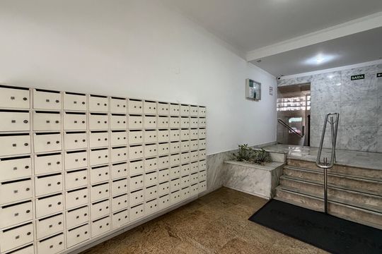 Área comum de kitnet/studio para alugar com 1 quarto, 35m² em Embaré, Santos