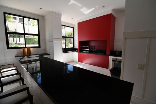 Área comum - Churrasqueira de apartamento para alugar com 1 quarto, 48m² em Cambuí, Campinas