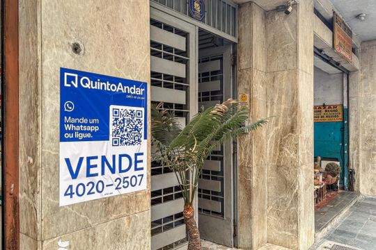 Placa de apartamento à venda com 1 quarto, 100m² em Campos Elíseos, São Paulo