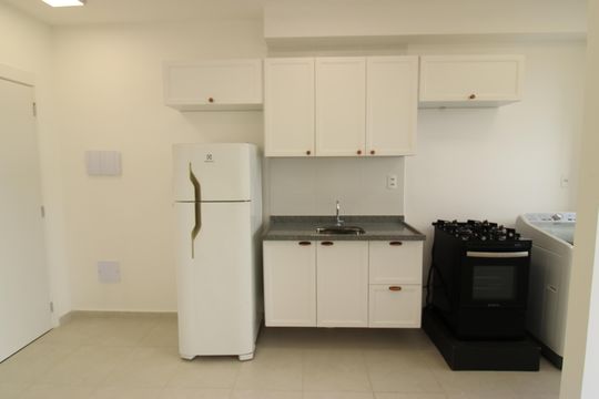 Cozinha de apartamento para alugar com 2 quartos, 44m² em Rio Acima, Votorantim