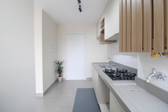 Cozinha de apartamento para alugar com 2 quartos, 37m² em Vila Gea, São Paulo