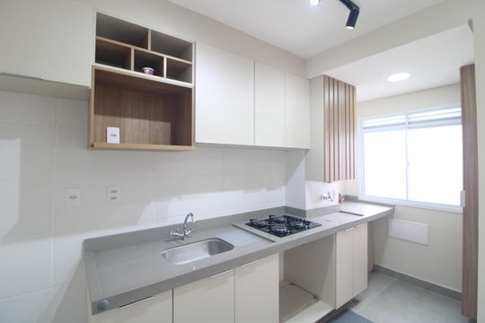 Cozinha de apartamento para alugar com 2 quartos, 37m² em Vila Gea, São Paulo