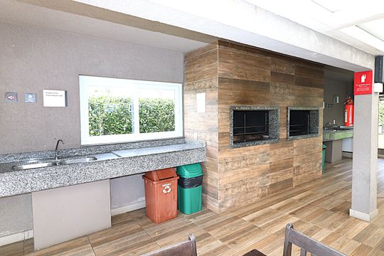 Área comum - Churrasqueira de apartamento à venda com 2 quartos, 75m² em São Sebastião, Porto Alegre