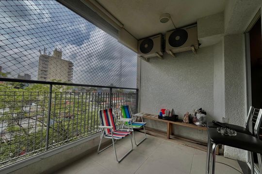 Varanda de apartamento à venda com 2 quartos, 59m² em Vila Paulista, São Paulo