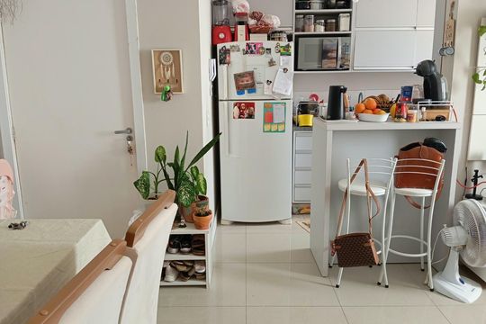 Cozinha de apartamento à venda com 2 quartos, 74m² em Sarandi, Porto Alegre