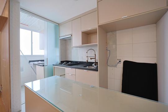 Cozinha de apartamento para alugar com 2 quartos, 44m² em Vila Cosmopolita, São Paulo