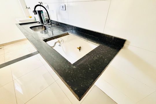 Cozinha de apartamento para alugar com 3 quartos, 78m² em Vila Guilhermina, São Paulo