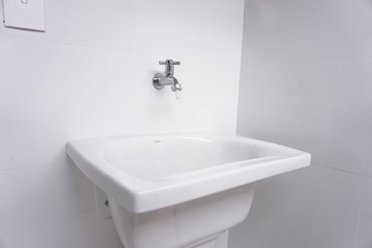 Area de serviço próximo da sala de casa para alugar com 2 quartos, 110m² em Vila Boa Vista, São Carlos