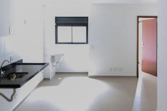 Sala e Cozinha de apartamento para alugar com 1 quarto, 29m² em Vila Alpina, São Paulo