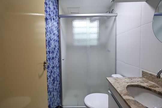 Banheiro  de apartamento para alugar com 2 quartos, 51m² em Rp3 (regiões de Planejamento), Santo André