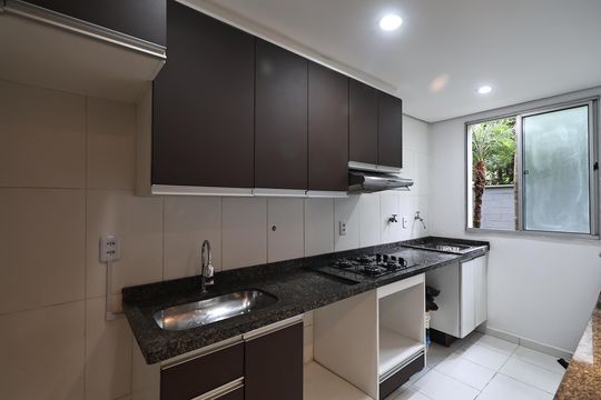 Cozinha de apartamento para alugar com 2 quartos, 51m² em Rp3 (regiões de Planejamento), Santo André