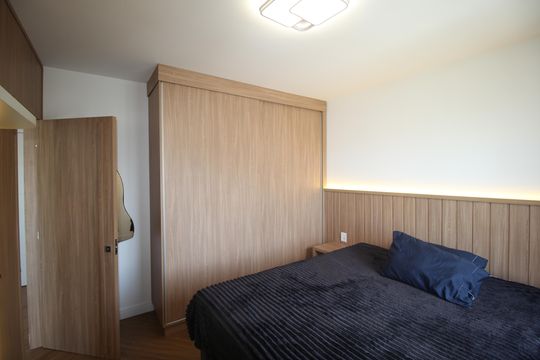 Quarto 1 de apartamento para alugar com 1 quarto, 43m² em Auxiliadora, Porto Alegre