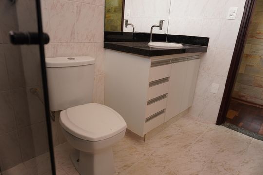 Banheiro Social de casa para alugar com 3 quartos, 160m² em Jardim Cruzeiro do Sul, São Carlos