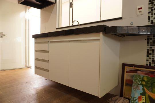 Sala e cozinha de casa para alugar com 3 quartos, 160m² em Jardim Cruzeiro do Sul, São Carlos