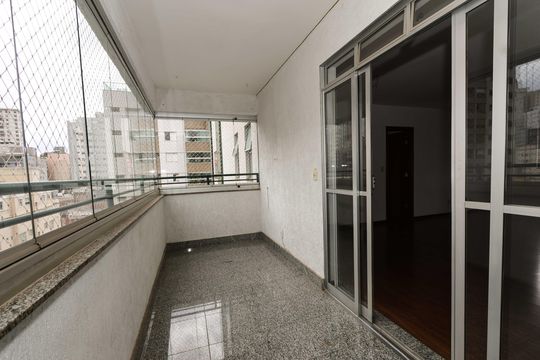 Varanda da Sala de apartamento para alugar com 4 quartos, 120m² em Buritis, Belo Horizonte