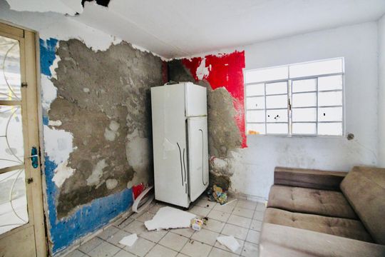Sala de casa para alugar com 2 quartos, 80m² em Jardim Silva Teles, São Paulo