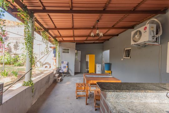Área comum - Churrasqueira de casa para alugar com 3 quartos, 120m² em Vila Aeroporto, Campinas