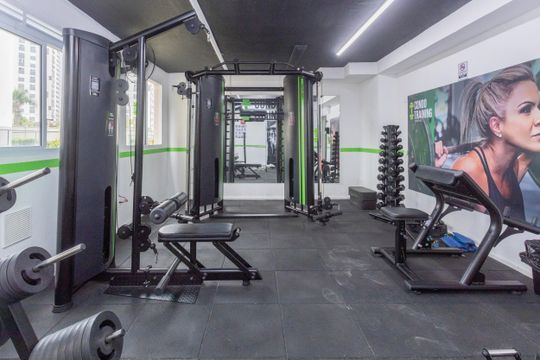 Área comum - Academia de apartamento para alugar com 2 quartos, 35m² em Veleiros, São Paulo