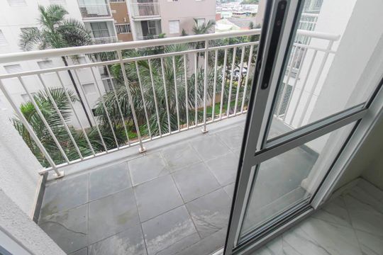 Varanda da Sala de apartamento para alugar com 2 quartos, 45m² em Jardim Vila Formosa, São Paulo