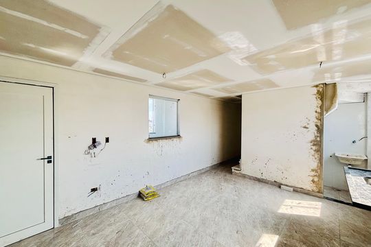 Sala/Cozinha de apartamento para alugar com 2 quartos, 120m² em Vila Guilhermina, São Paulo