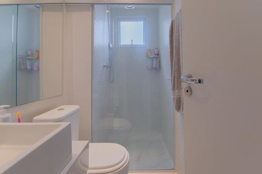 Banheiro de apartamento para alugar com 2 quartos, 63m² em Vila Monumento, São Paulo