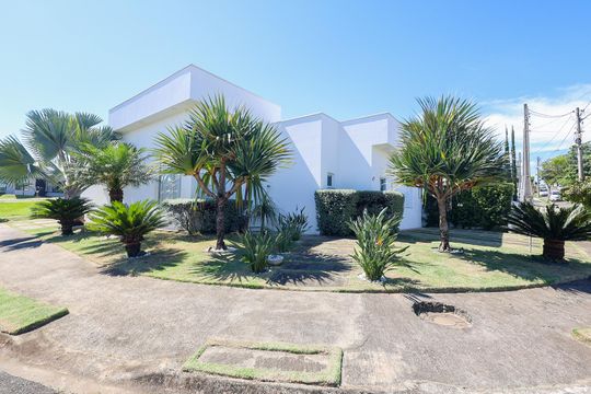 Fachada de casa de condomínio à venda com 4 quartos, 180m² em Jardim Bréscia, Indaiatuba