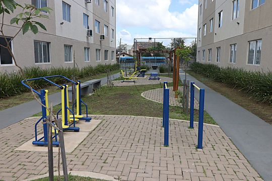 Área comum - Academia de apartamento para alugar com 2 quartos, 40m² em Santa Rosa de Lima, Porto Alegre