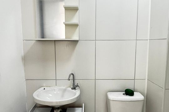 Banheiro de casa para alugar com 2 quartos, 37m² em Jardim, Santo André