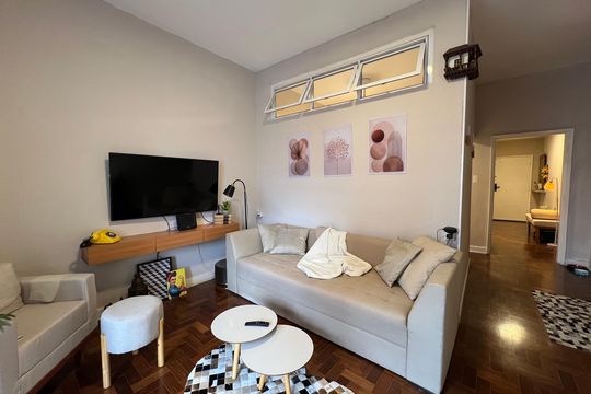 Sala de apartamento para alugar com 1 quarto, 54m² em Bela Vista, São Paulo