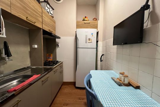 Cozinha de apartamento para alugar com 1 quarto, 54m² em Bela Vista, São Paulo