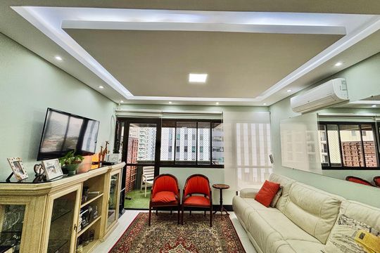 Sala de apartamento à venda com 1 quarto, 55m² em Alphaville Industrial, Barueri