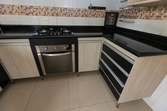 COZINHA de casa de condomínio para alugar com 2 quartos, 160m² em Bosque de Barão Geraldo, Campinas