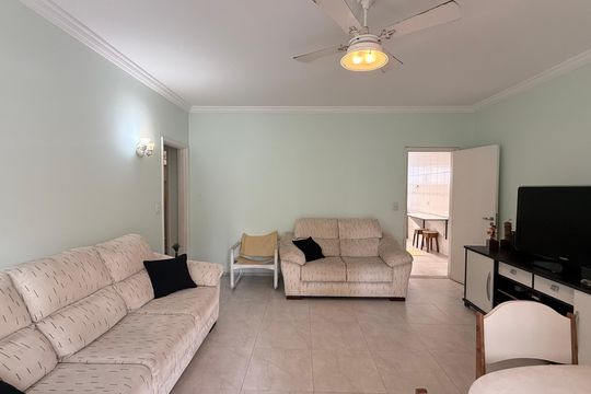 Sala de apartamento para alugar com 4 quartos, 115m² em Centro, Guarujá