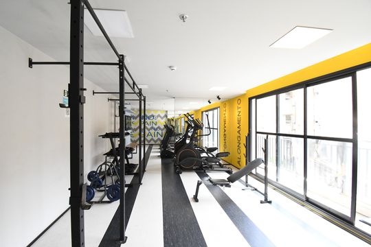 Área comum - Academia de kitnet/studio à venda com 1 quarto, 17m² em Centro, Curitiba