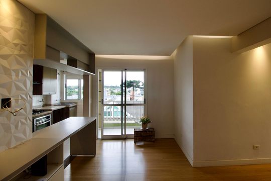 Sala de apartamento à venda com 3 quartos, 64m² em Santa Cândida, Curitiba