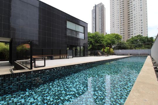Área Comum - Piscina de kitnet/studio à venda com 1 quarto, 30m² em Vila Olímpia, São Paulo