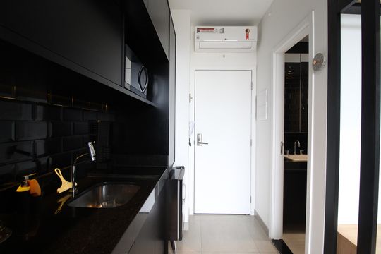 Cozinha de kitnet/studio à venda com 1 quarto, 30m² em Vila Olímpia, São Paulo