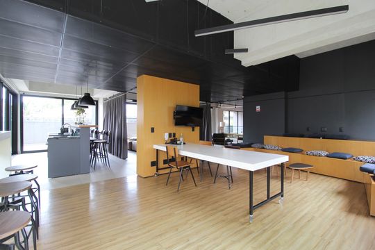 Área Comum - Salão de Festas de kitnet/studio à venda com 1 quarto, 30m² em Vila Olímpia, São Paulo