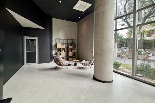 Hall Social Bloco de kitnet/studio à venda com 1 quarto, 24m² em Vila Olímpia, São Paulo