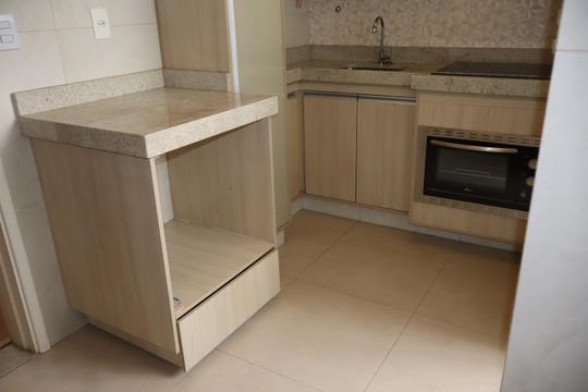 Cozinha de apartamento para alugar com 2 quartos, 75m² em Quinta da Paineira, São Paulo