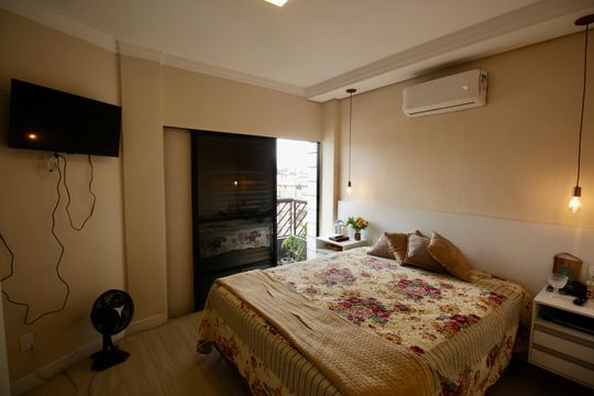 Quarto 1 de apartamento para alugar com 2 quartos, 80m² em Estuário, Santos