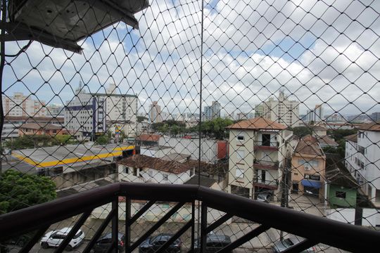 Sacada do Quarto 1 de apartamento para alugar com 2 quartos, 80m² em Estuário, Santos