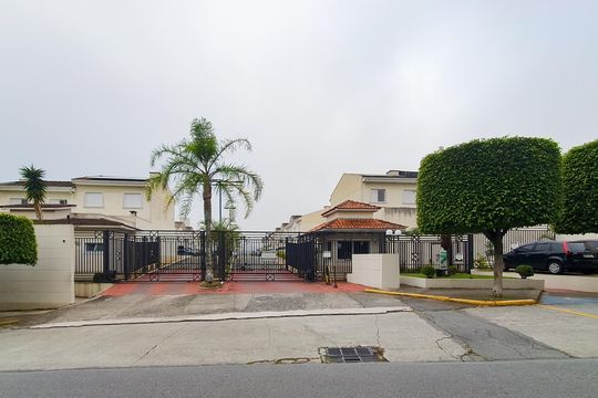 Fachada de casa de condomínio à venda com 3 quartos, 143m² em Vila Jerusalem, São Bernardo do Campo