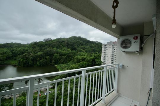 Varanda de apartamento para alugar com 3 quartos, 62m² em Morro Nova Cintra, Santos