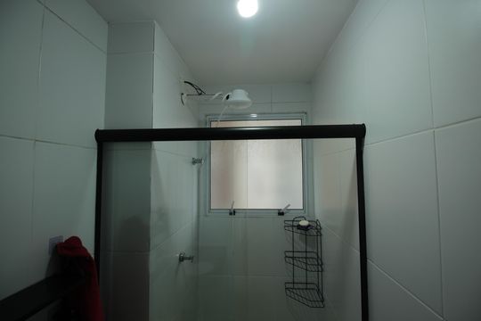 Banheiro  de apartamento para alugar com 3 quartos, 62m² em Morro Nova Cintra, Santos